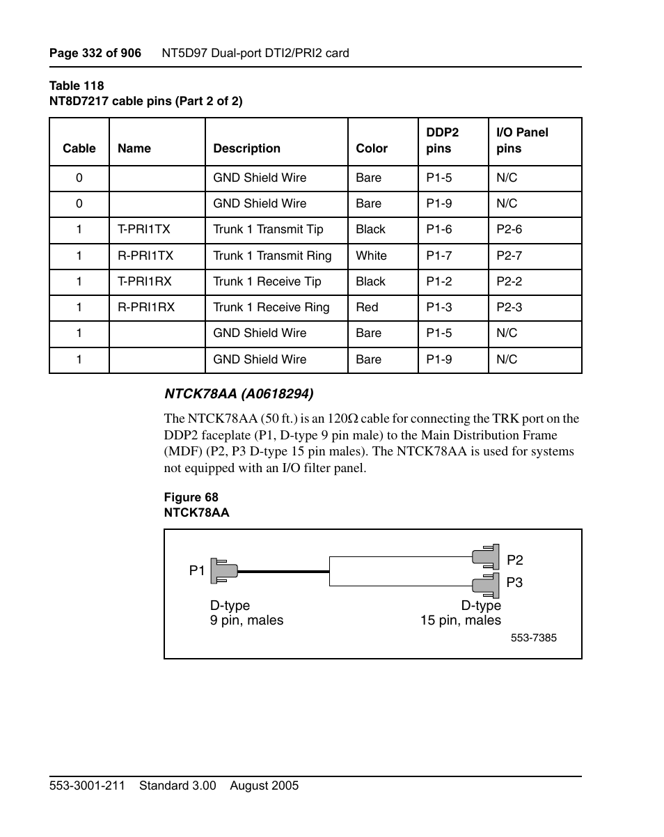 Nortel Networks Circuit Card User Manual | Page 332 / 908