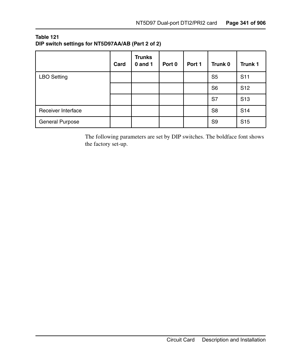 Nortel Networks Circuit Card User Manual | Page 341 / 908