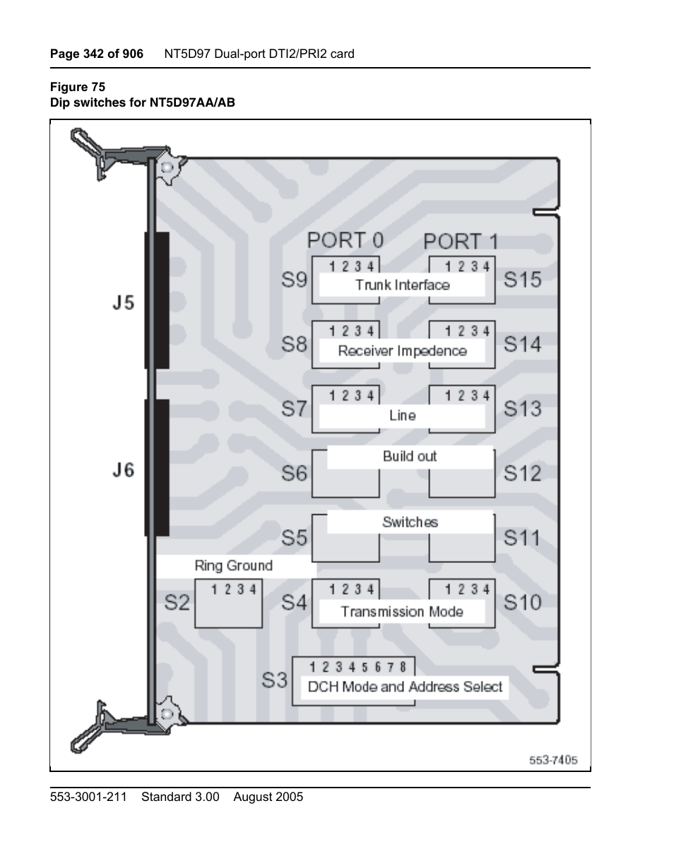 Nortel Networks Circuit Card User Manual | Page 342 / 908