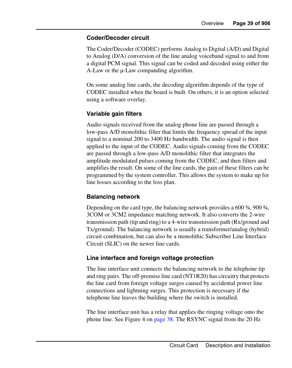 Nortel Networks Circuit Card User Manual | Page 39 / 908