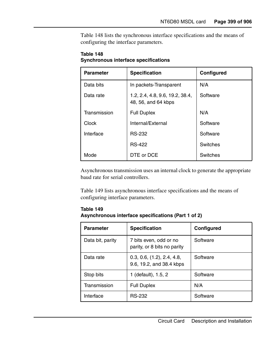 Nortel Networks Circuit Card User Manual | Page 399 / 908