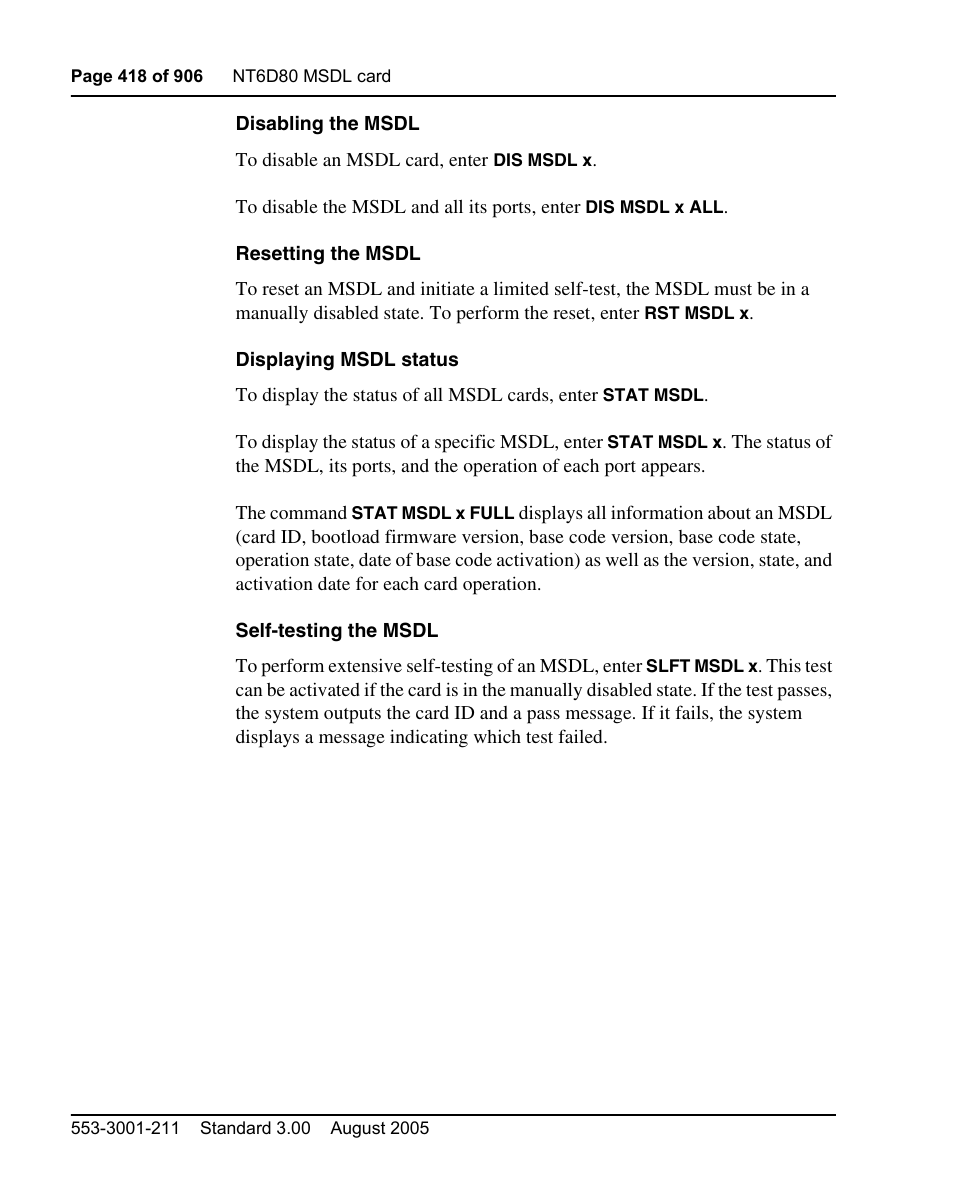 Nortel Networks Circuit Card User Manual | Page 418 / 908