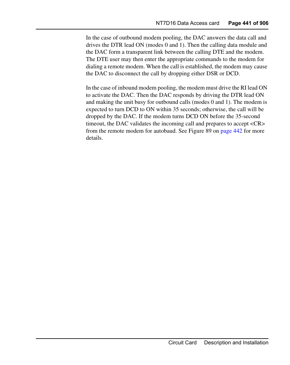Nortel Networks Circuit Card User Manual | Page 441 / 908