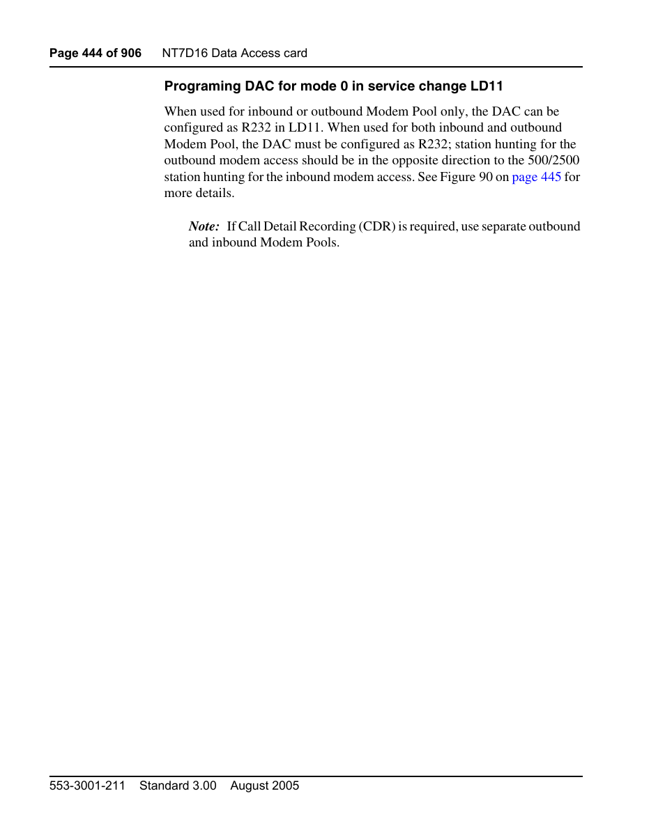 Nortel Networks Circuit Card User Manual | Page 444 / 908