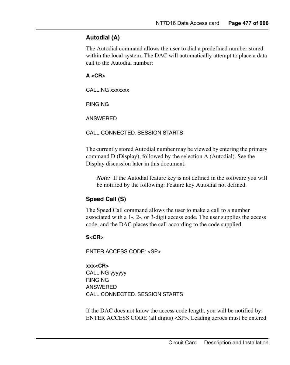 Nortel Networks Circuit Card User Manual | Page 477 / 908