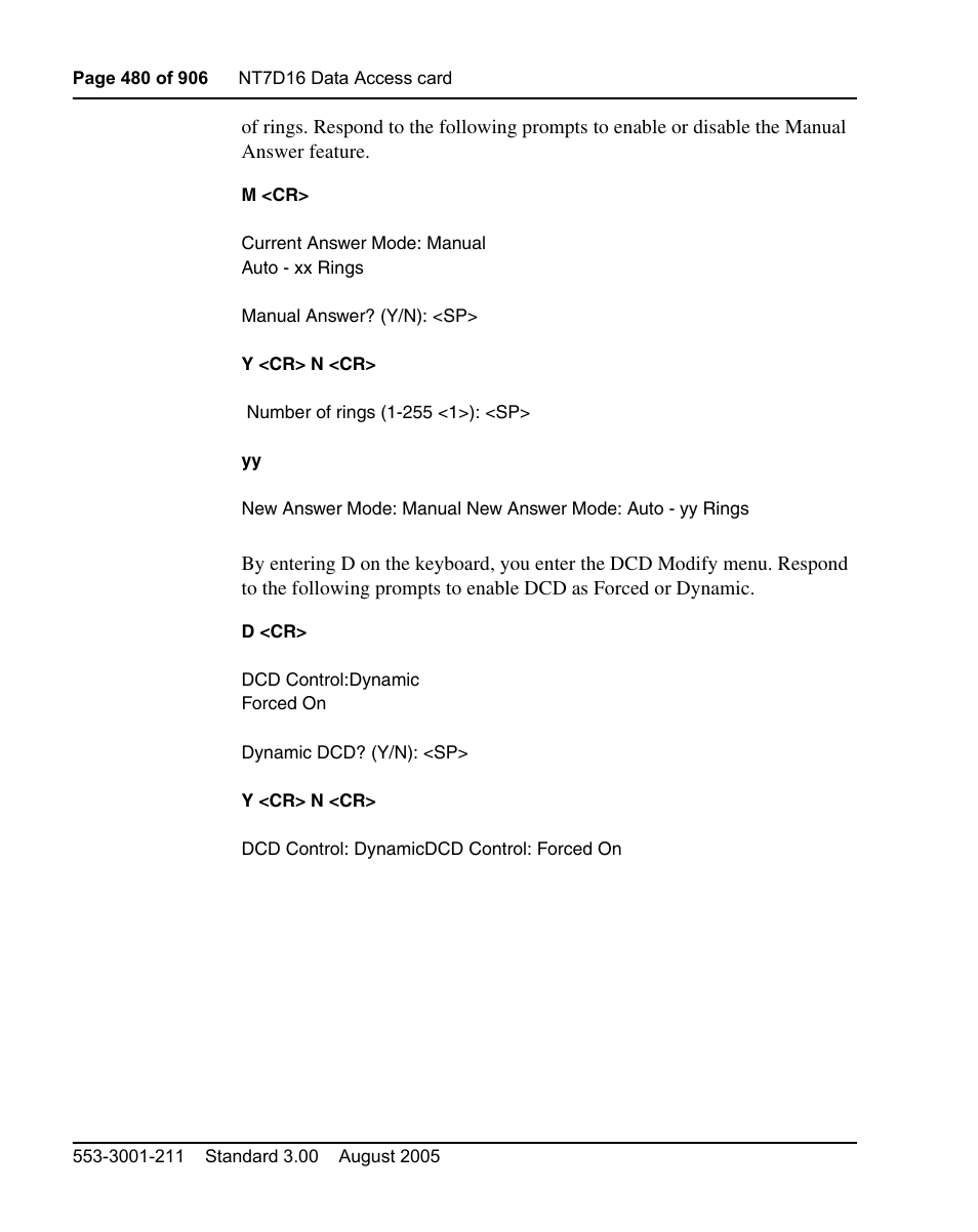 Nortel Networks Circuit Card User Manual | Page 480 / 908