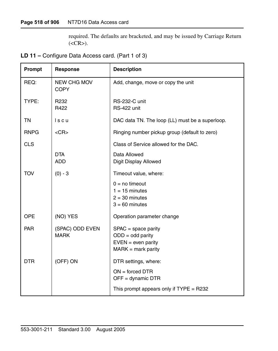 Nortel Networks Circuit Card User Manual | Page 518 / 908