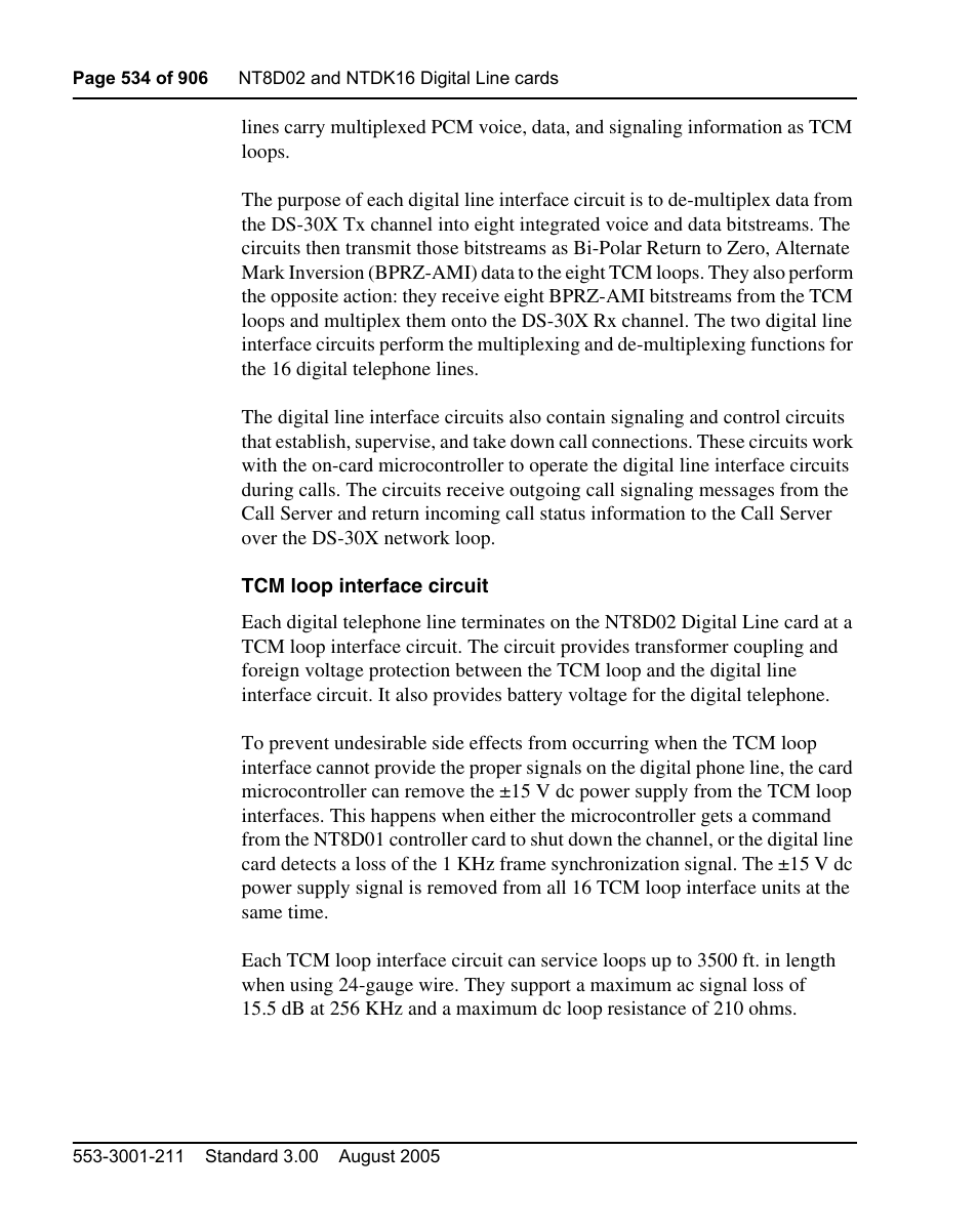 Nortel Networks Circuit Card User Manual | Page 534 / 908