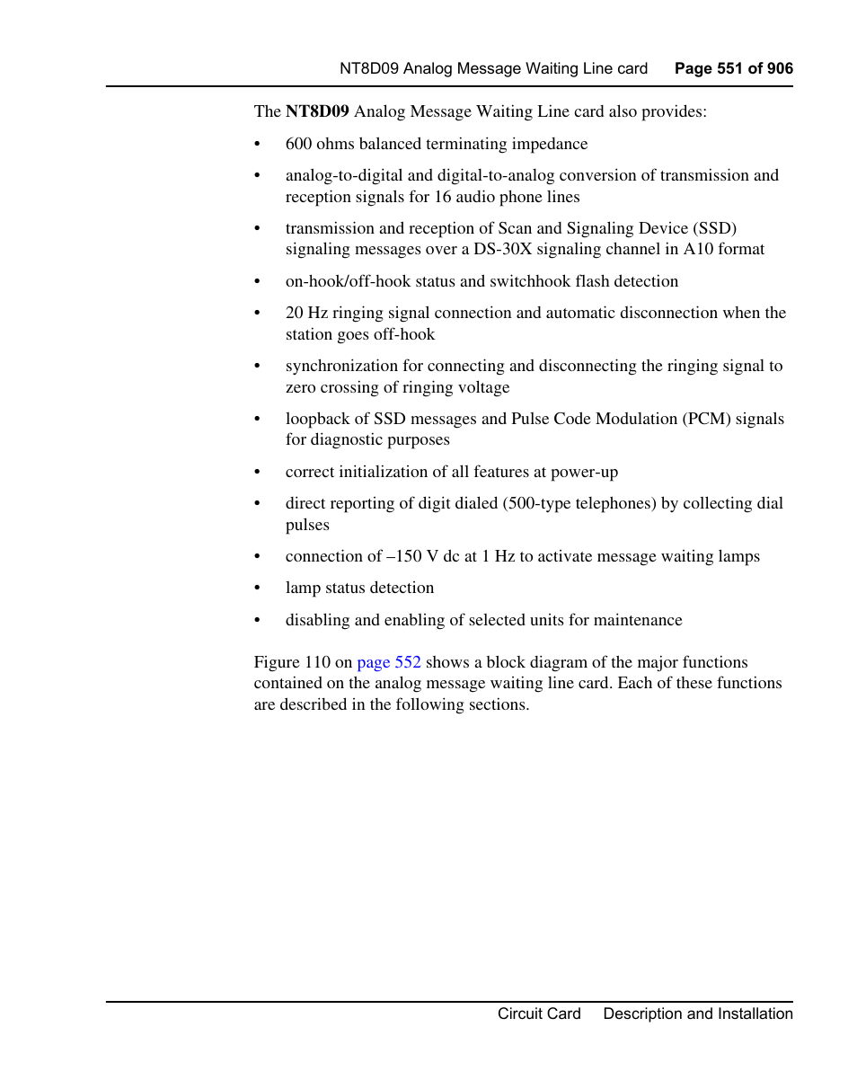 Nortel Networks Circuit Card User Manual | Page 551 / 908