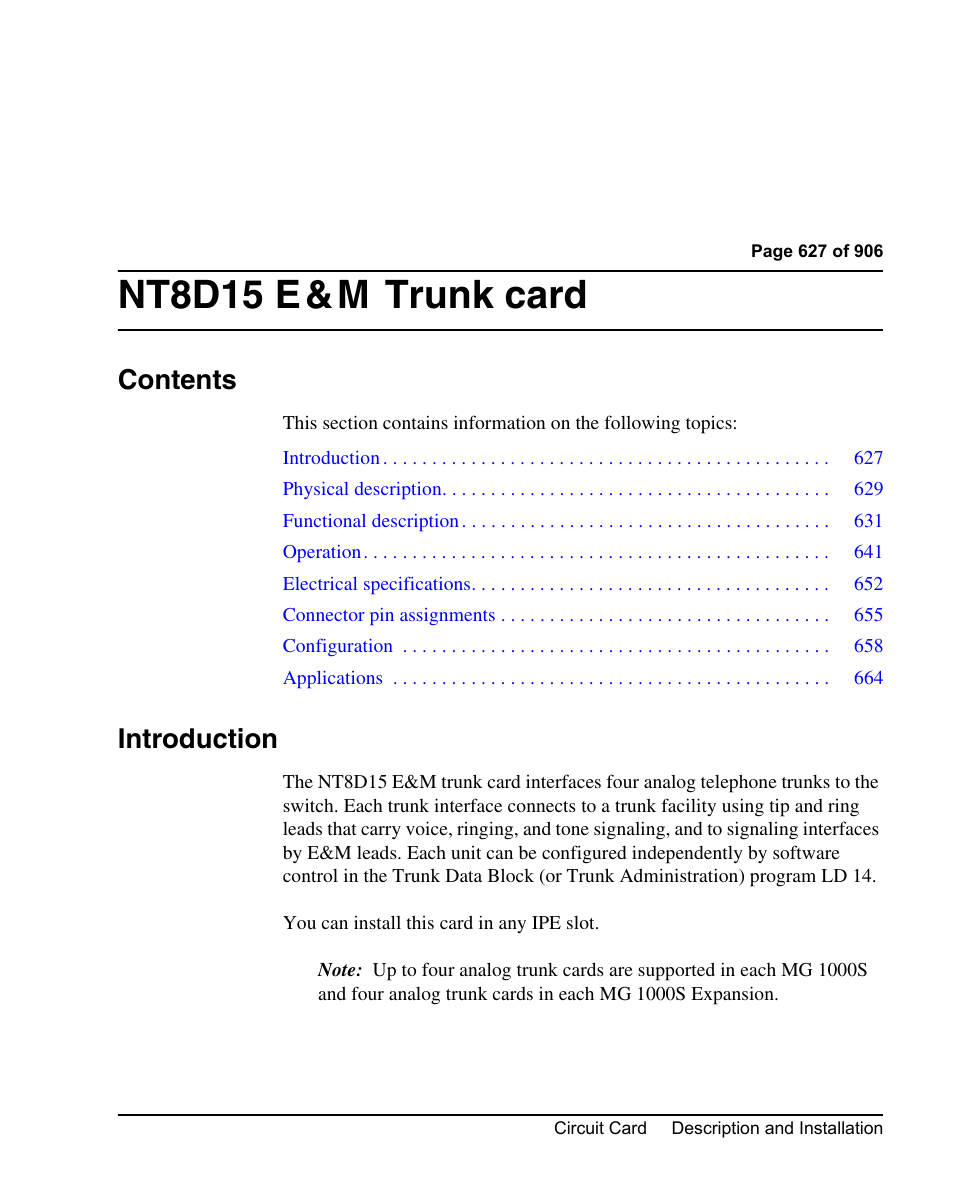 Nortel Networks Circuit Card User Manual | Page 627 / 908