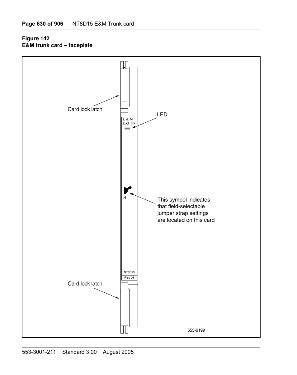 Figure 142 on, Illustrates | Nortel Networks Circuit Card User Manual | Page 630 / 908