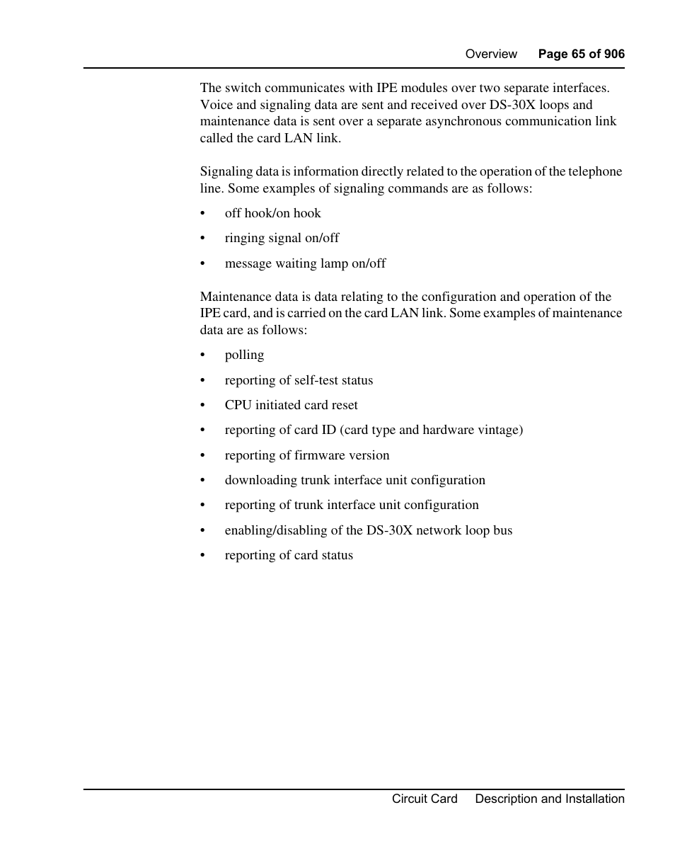 Nortel Networks Circuit Card User Manual | Page 65 / 908