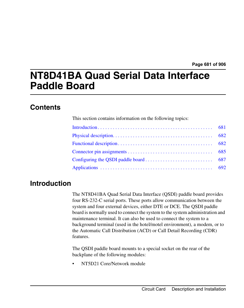 Nortel Networks Circuit Card User Manual | Page 681 / 908