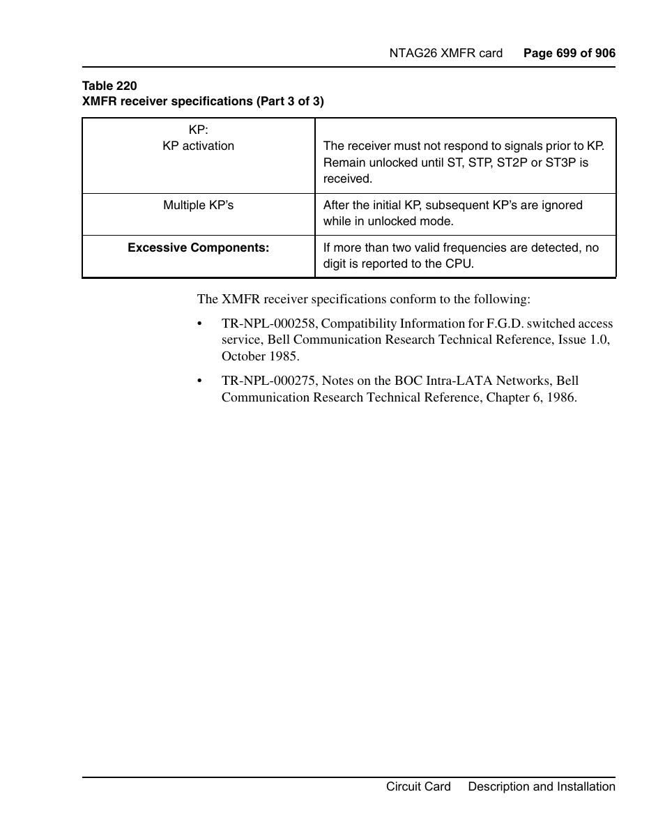 Nortel Networks Circuit Card User Manual | Page 699 / 908