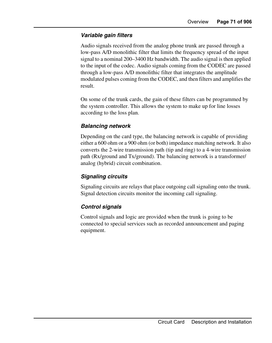 Nortel Networks Circuit Card User Manual | Page 71 / 908