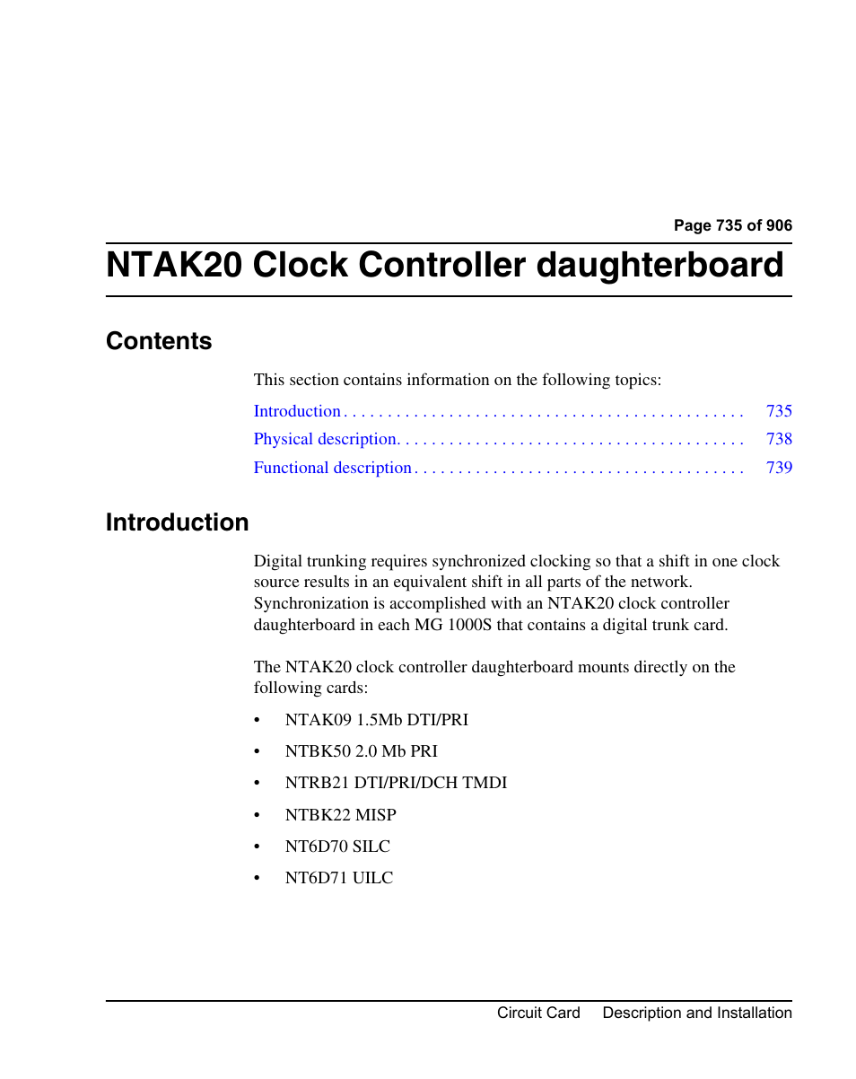 Nortel Networks Circuit Card User Manual | Page 735 / 908