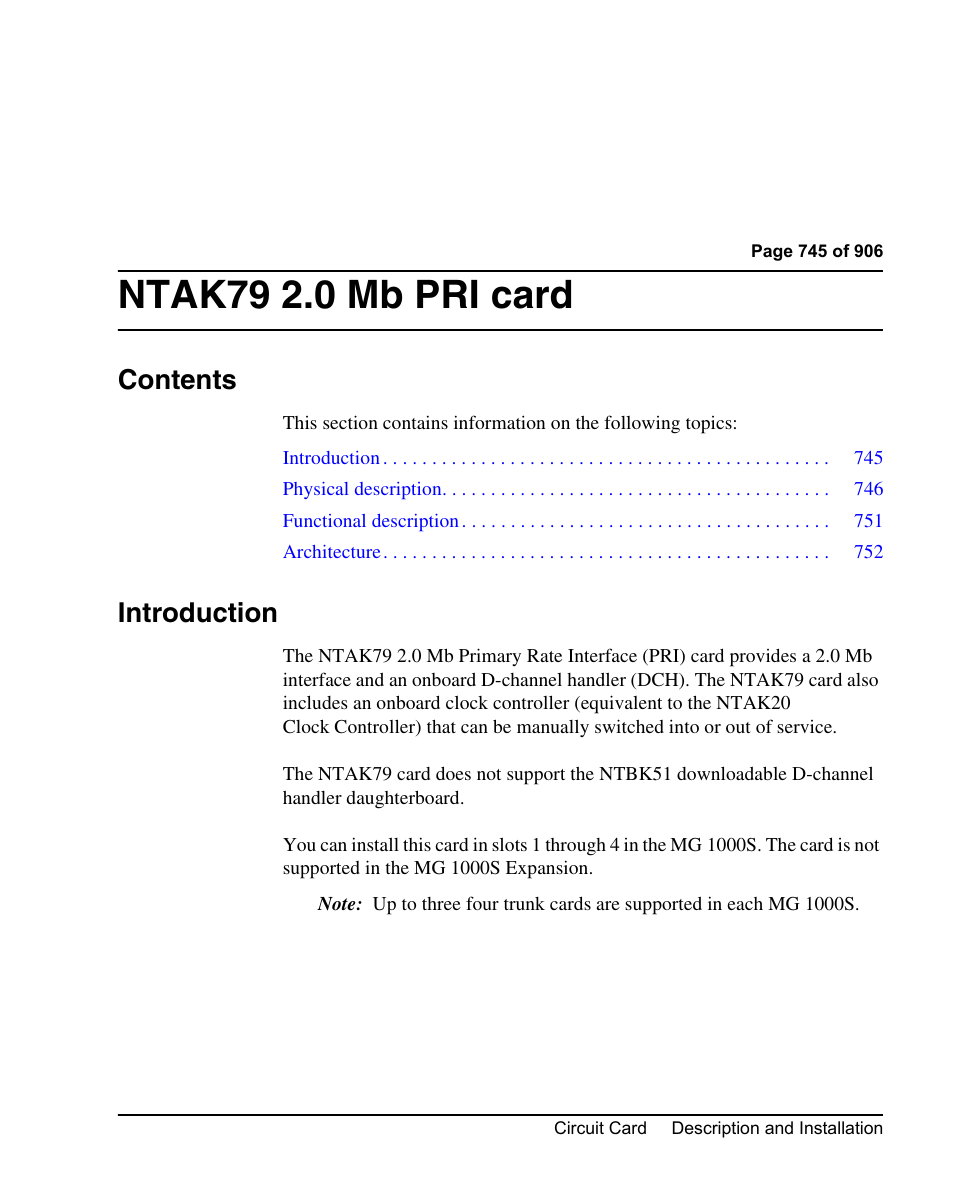 Nortel Networks Circuit Card User Manual | Page 745 / 908