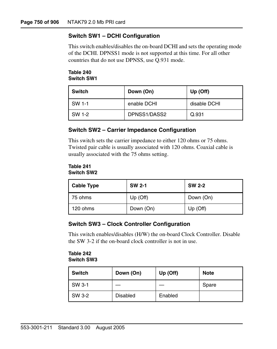 Nortel Networks Circuit Card User Manual | Page 750 / 908