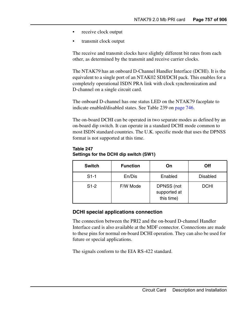 Nortel Networks Circuit Card User Manual | Page 757 / 908