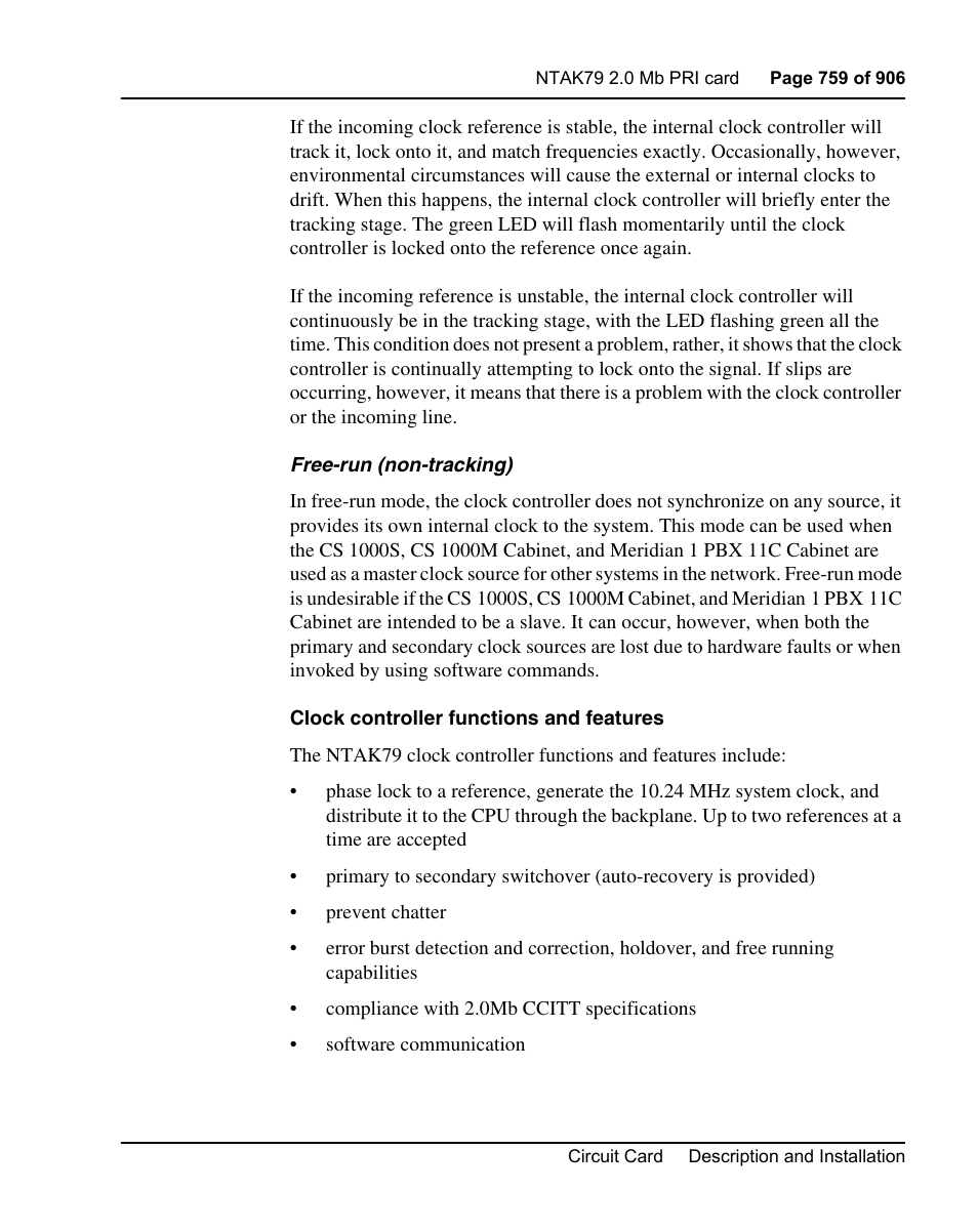 Nortel Networks Circuit Card User Manual | Page 759 / 908