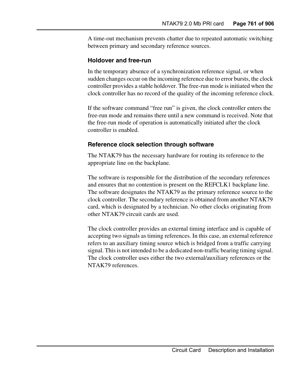 Nortel Networks Circuit Card User Manual | Page 761 / 908