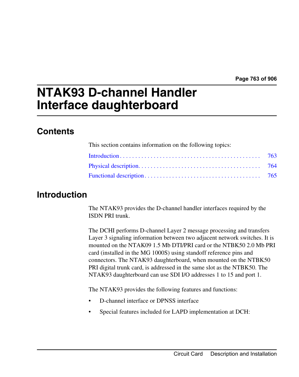 Nortel Networks Circuit Card User Manual | Page 763 / 908