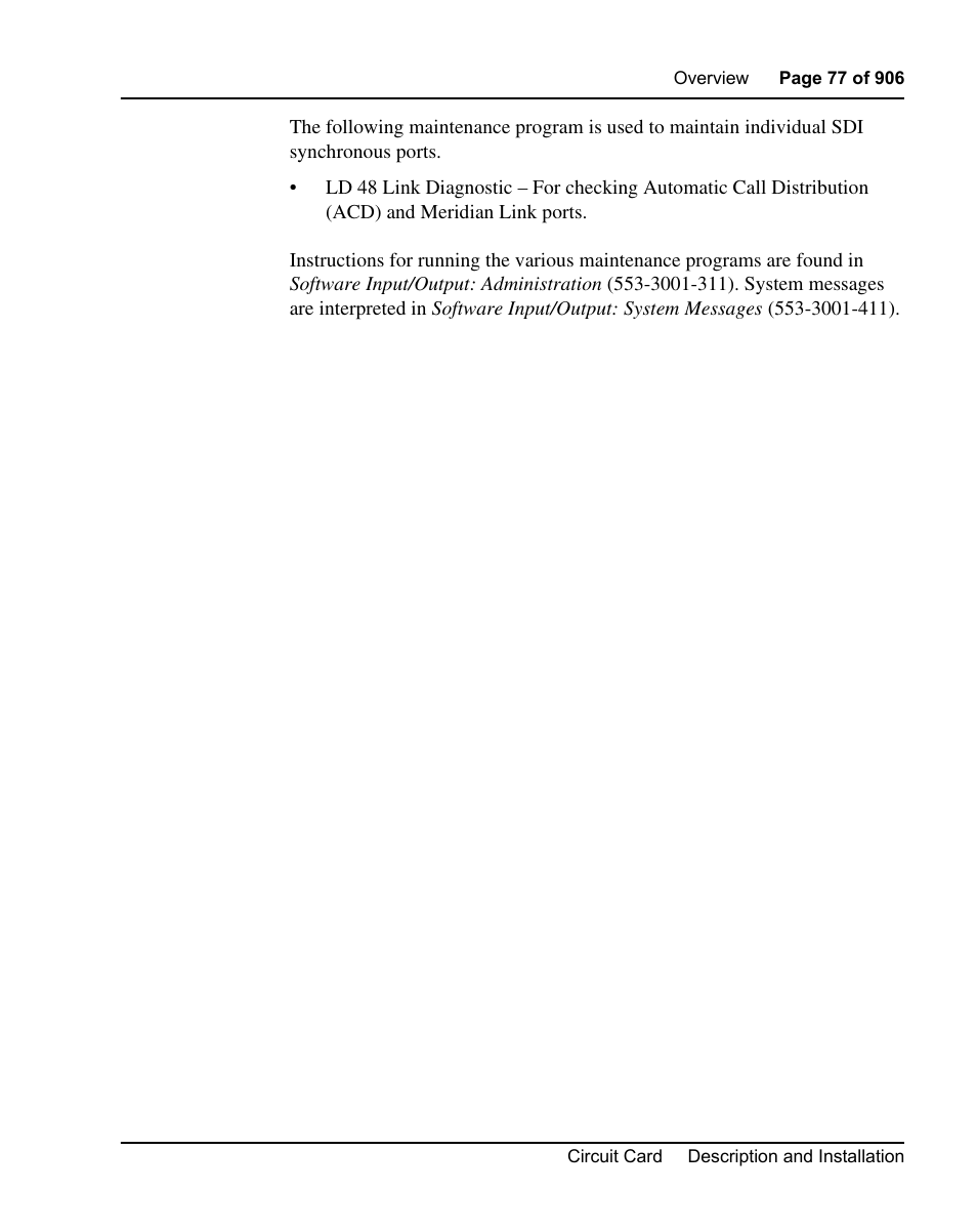 Nortel Networks Circuit Card User Manual | Page 77 / 908