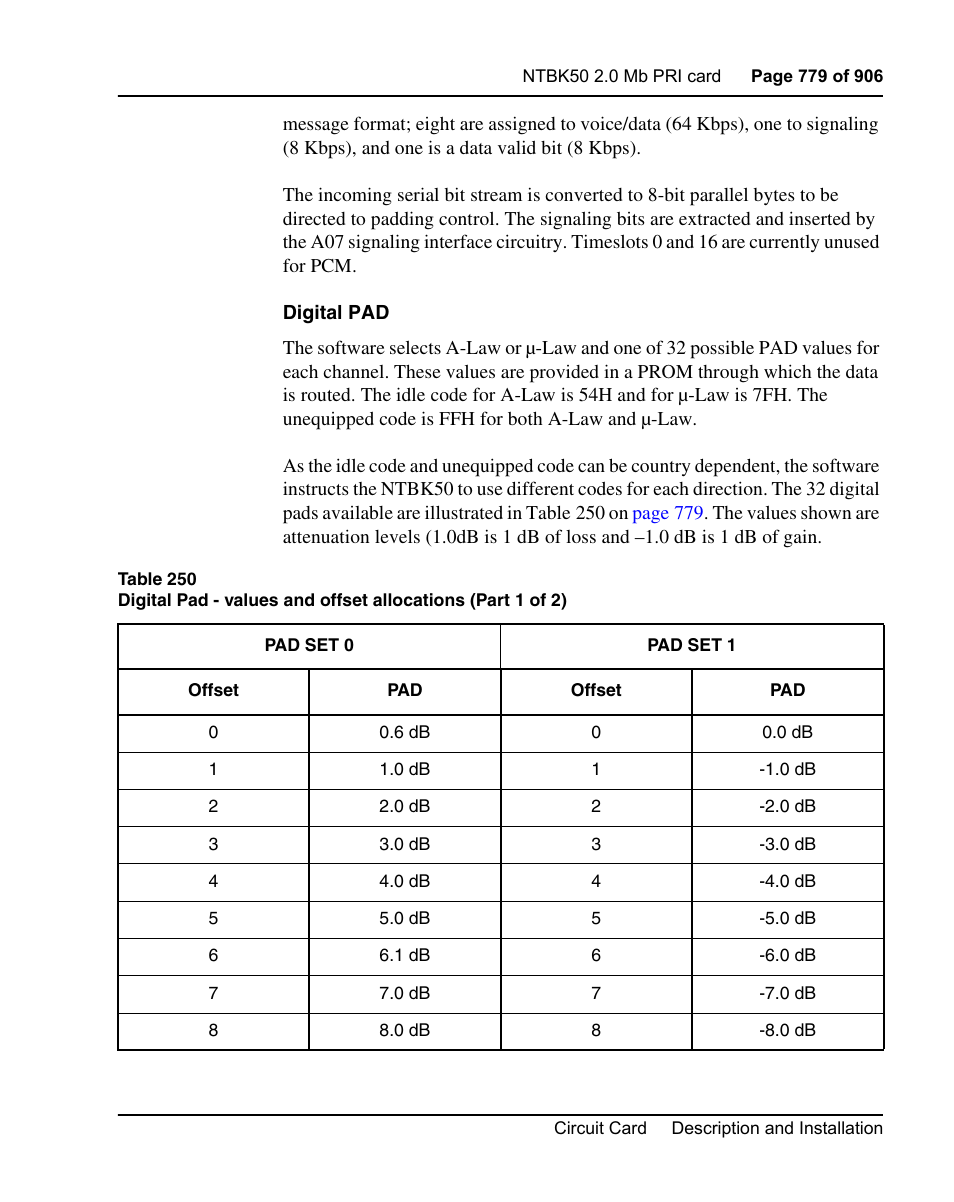 Nortel Networks Circuit Card User Manual | Page 779 / 908