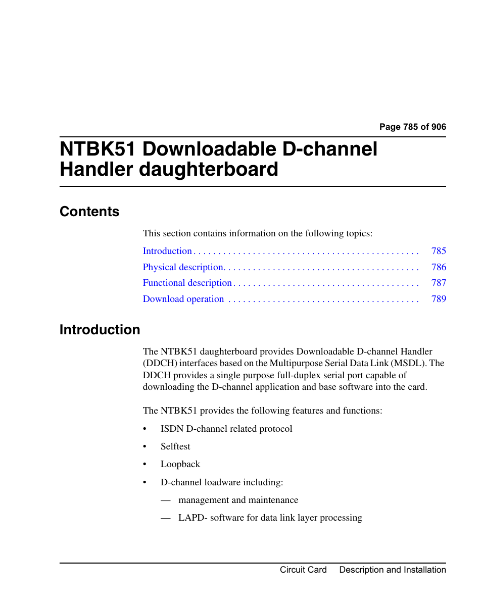 Nortel Networks Circuit Card User Manual | Page 785 / 908