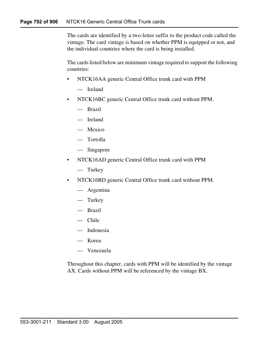 Nortel Networks Circuit Card User Manual | Page 792 / 908