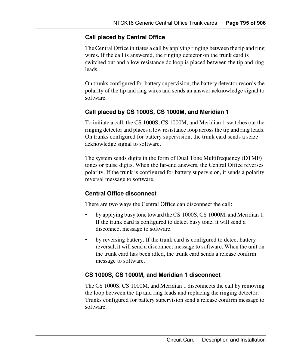 Nortel Networks Circuit Card User Manual | Page 795 / 908