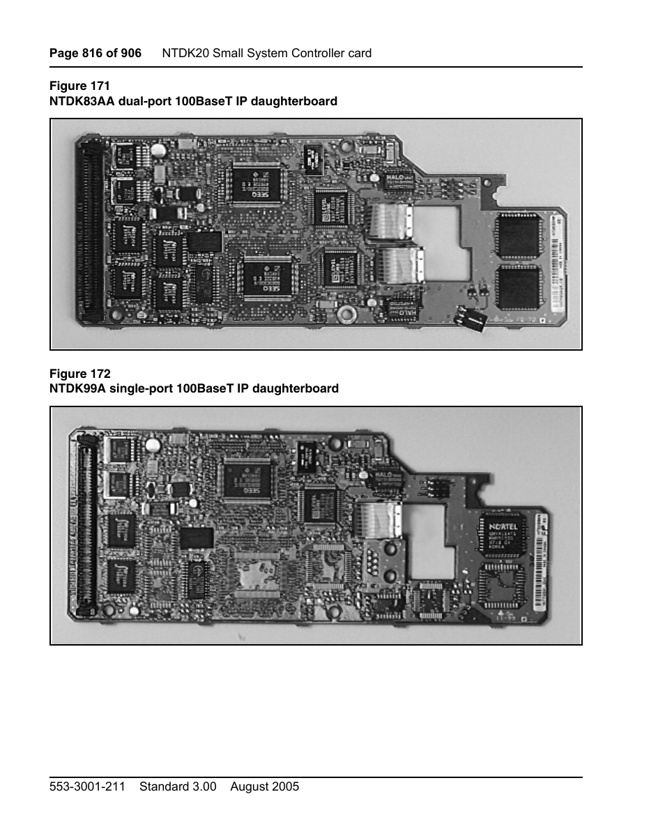 See figure 171 on, Figure 172 on | Nortel Networks Circuit Card User Manual | Page 816 / 908