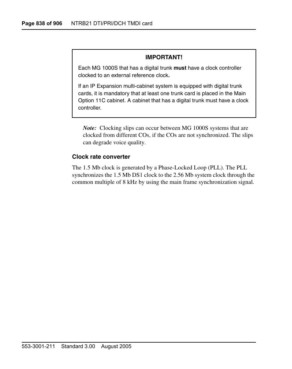 Nortel Networks Circuit Card User Manual | Page 838 / 908