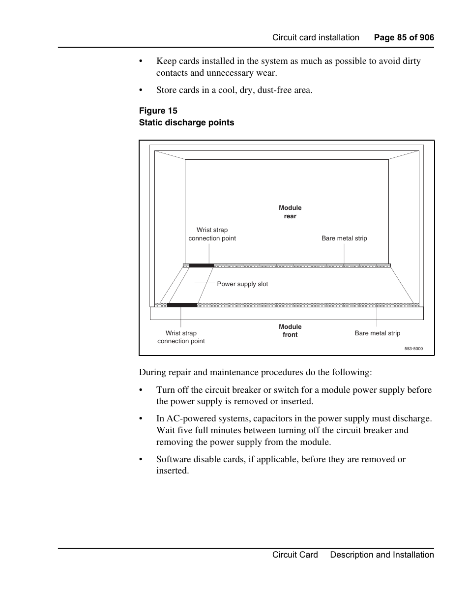 Atic. figure 15 on, Shows the | Nortel Networks Circuit Card User Manual | Page 85 / 908