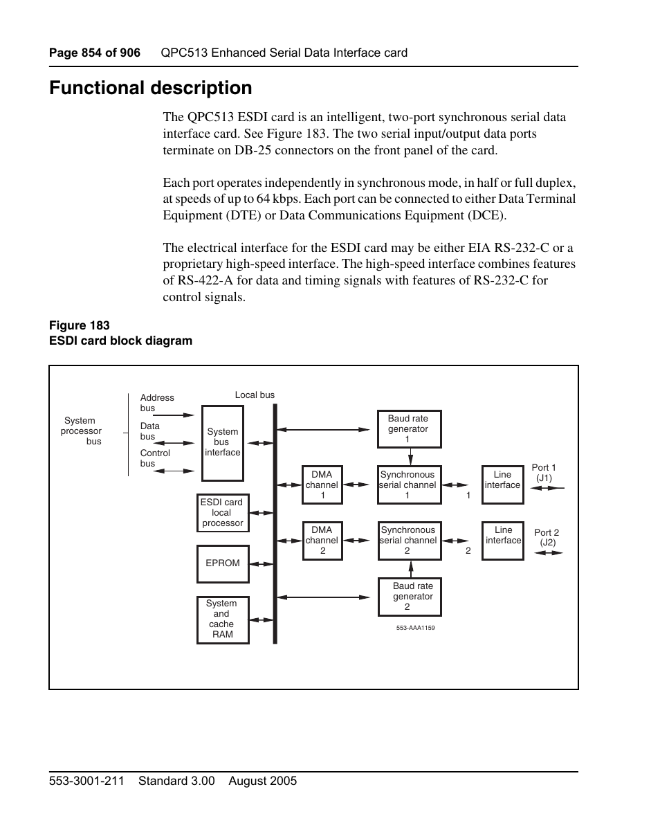 Functional description | Nortel Networks Circuit Card User Manual | Page 854 / 908