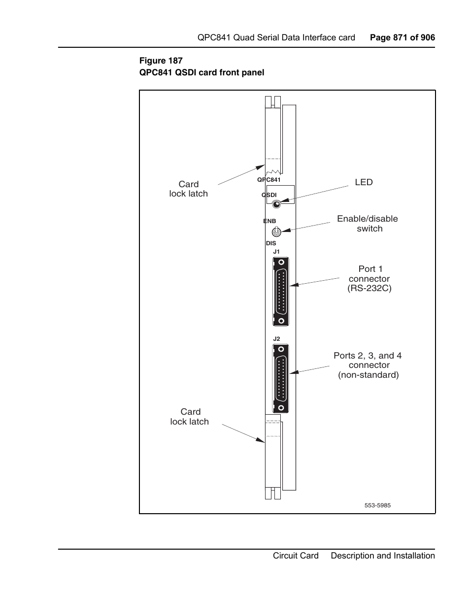 Nortel Networks Circuit Card User Manual | Page 871 / 908