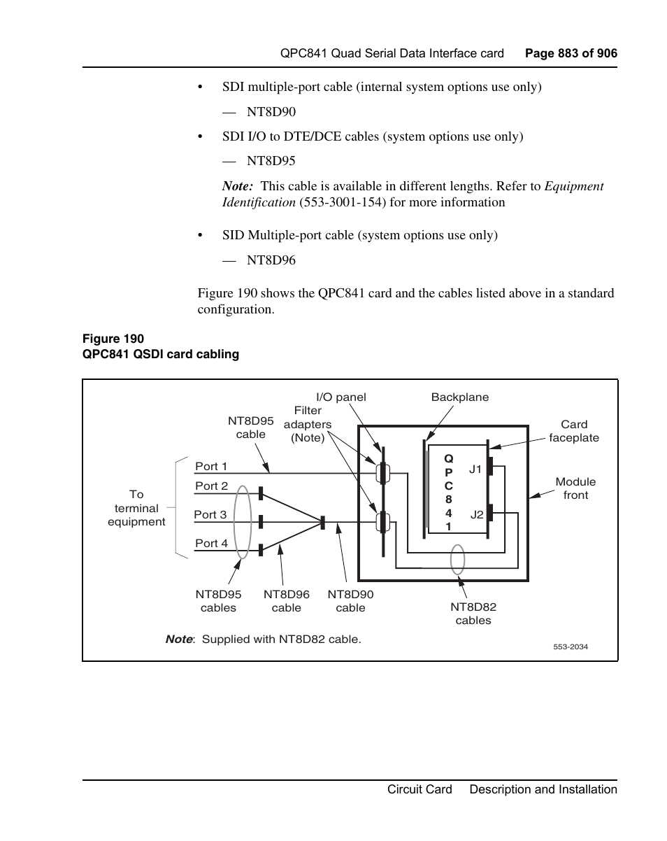 Nortel Networks Circuit Card User Manual | Page 883 / 908