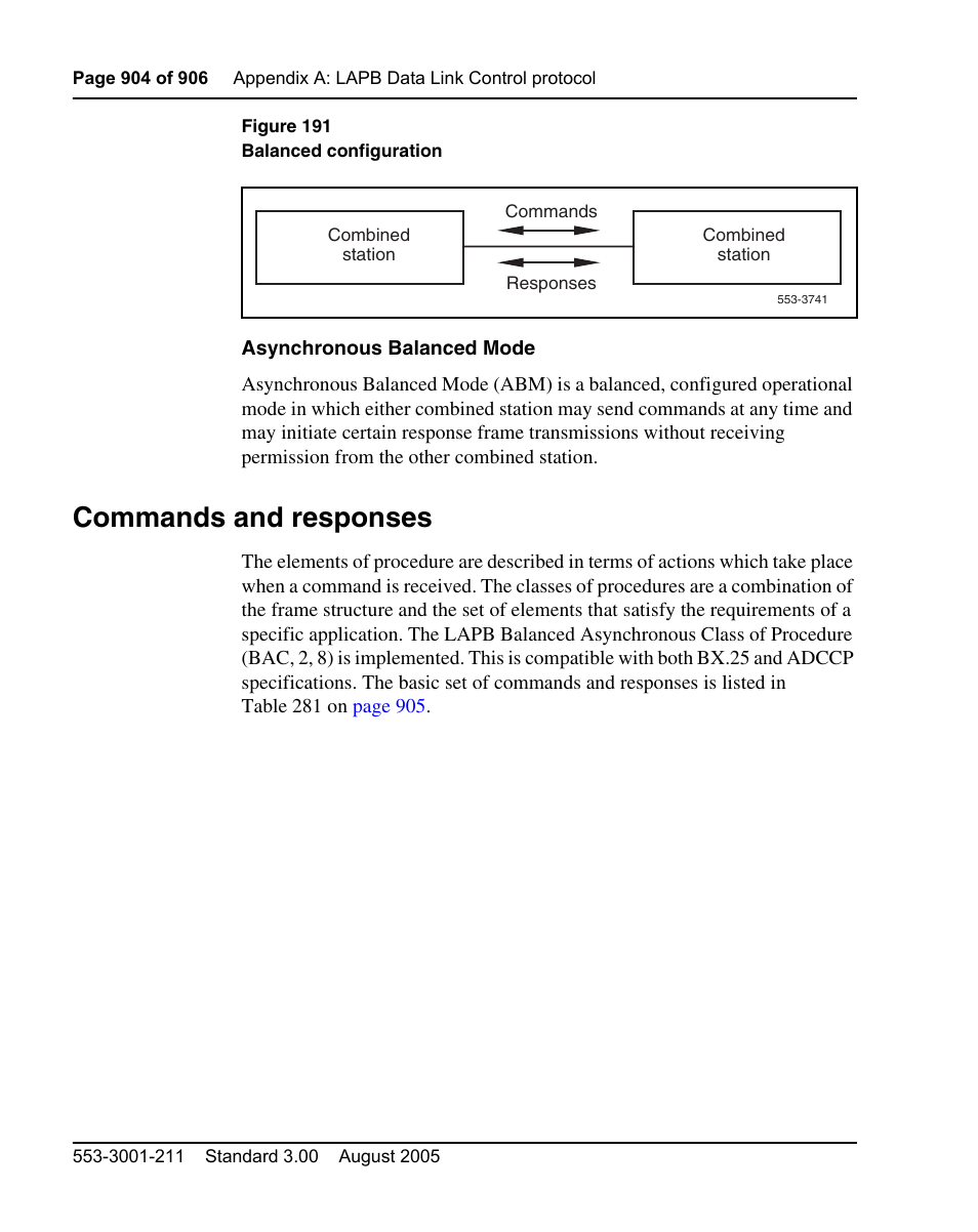 Commands and responses | Nortel Networks Circuit Card User Manual | Page 904 / 908
