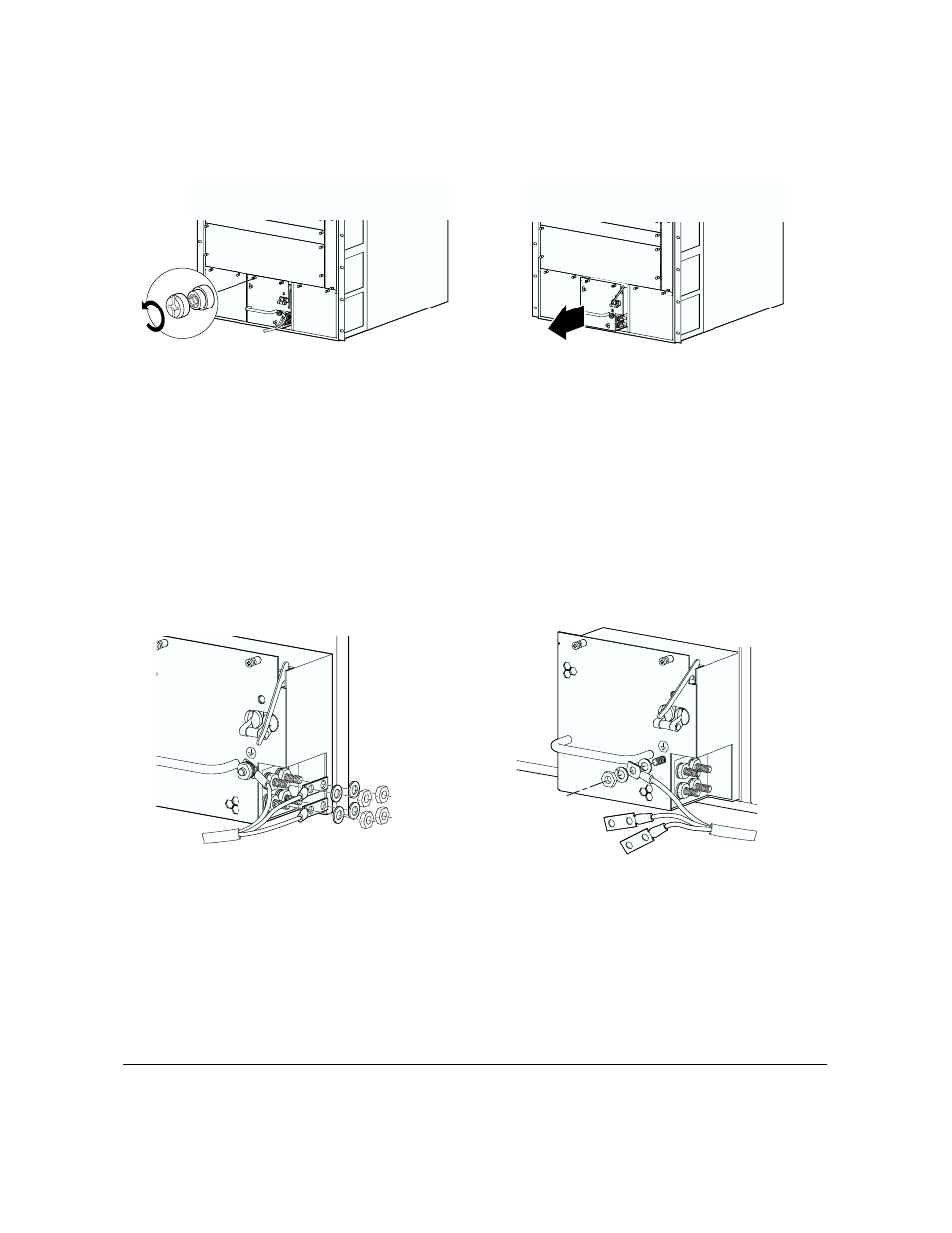 Loosen the retaining screws on the power supply | Nortel Networks Passport 8002PS User Manual | Page 11 / 12