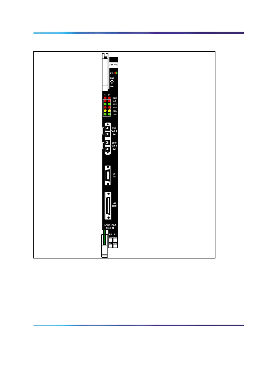 Figure 23 nt5d12 faceplate - general view | Nortel Networks NN43001-301 User Manual | Page 60 / 306