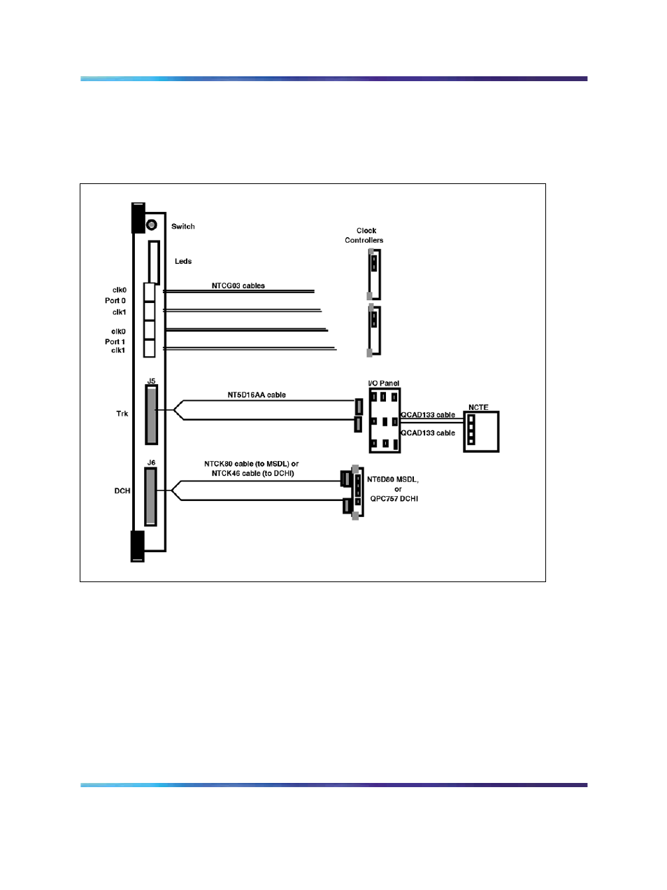 Figure 29 ddp cable for systems with an i/o panel, Clock, Tracking mode | Nortel Networks NN43001-301 User Manual | Page 70 / 306