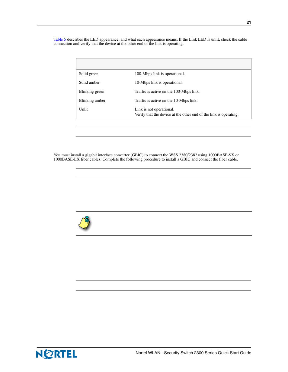 Nortel Networks 2300 Series User Manual | Page 21 / 44