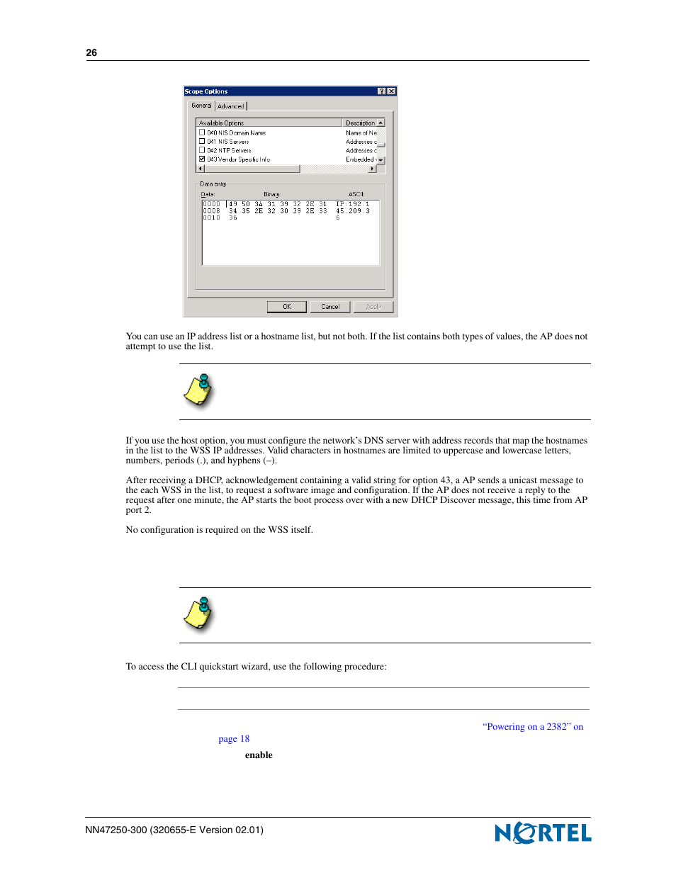 Accessing the wss cli quickstart wizard, Figure 7 | Nortel Networks 2300 Series User Manual | Page 26 / 44