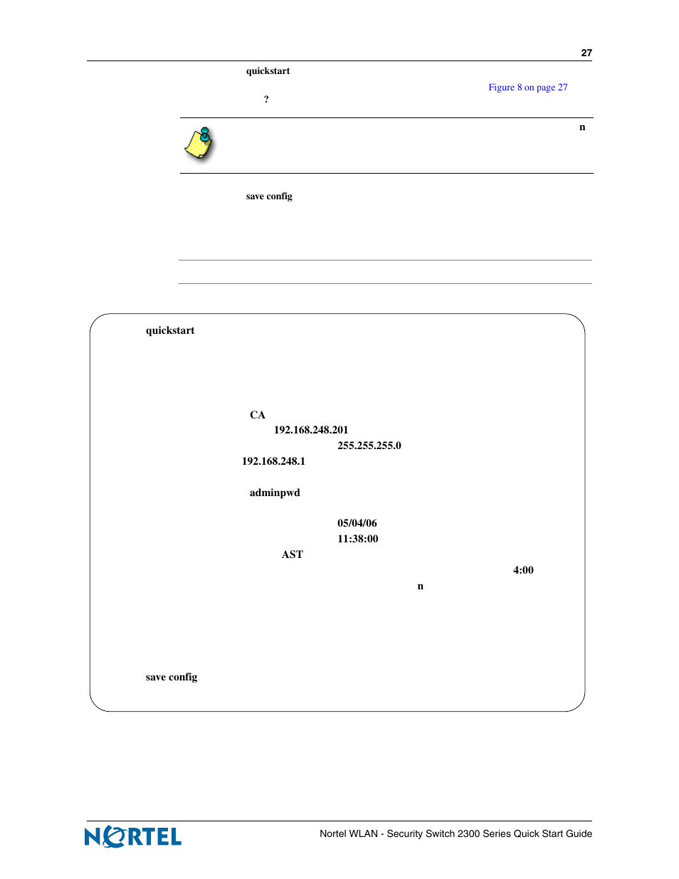 Nortel Networks 2300 Series User Manual | Page 27 / 44