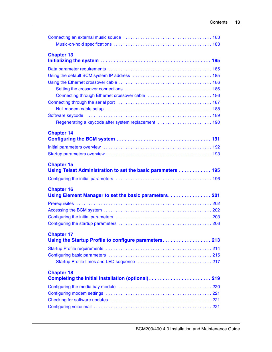 Nortel Networks BCM200/400 User Manual | Page 13 / 394