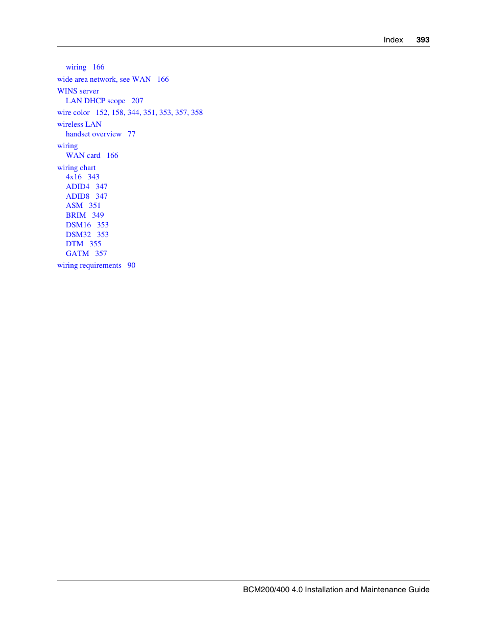 Nortel Networks BCM200/400 User Manual | Page 393 / 394