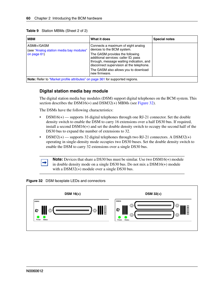 Digital station media bay module | Nortel Networks BCM200/400 User Manual | Page 60 / 394