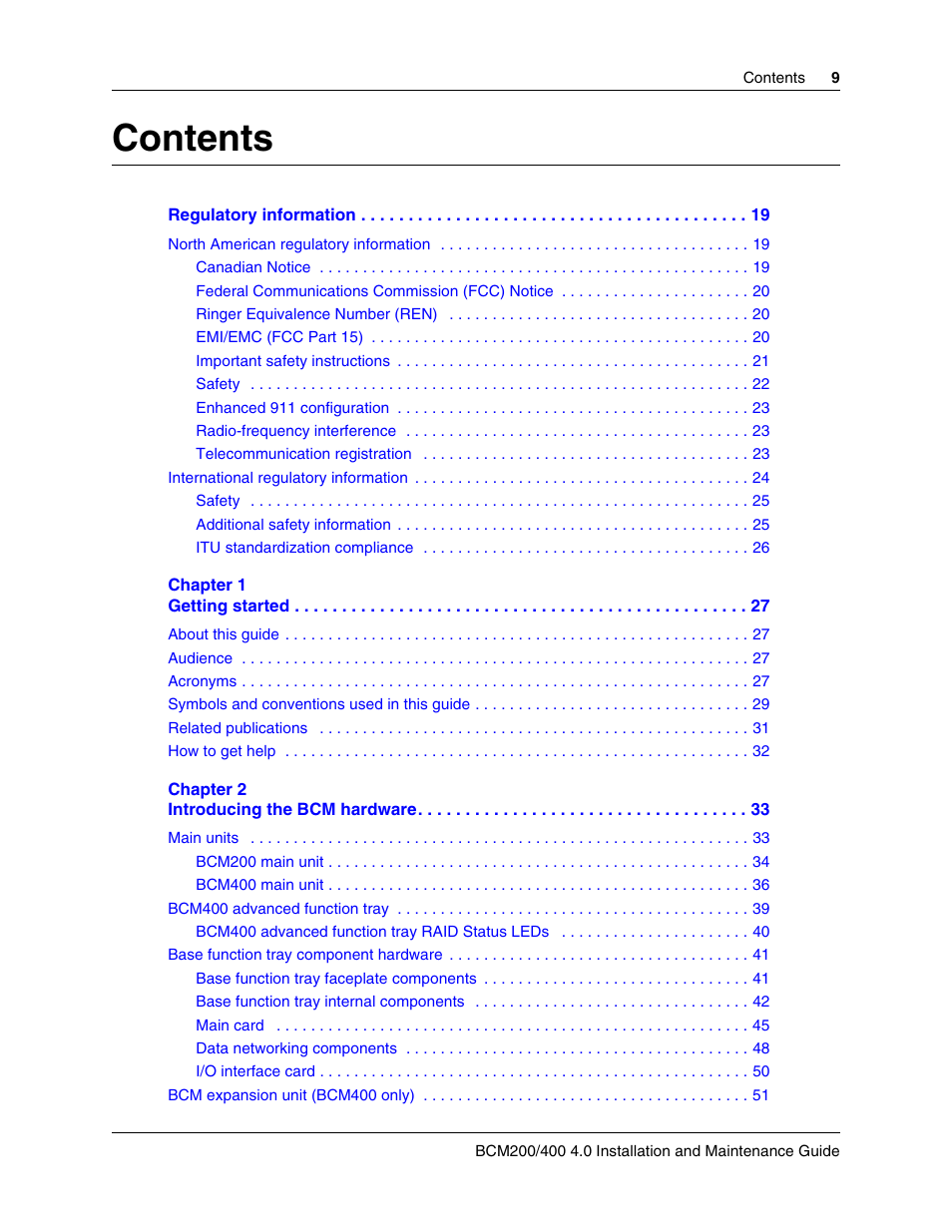 Nortel Networks BCM200/400 User Manual | Page 9 / 394