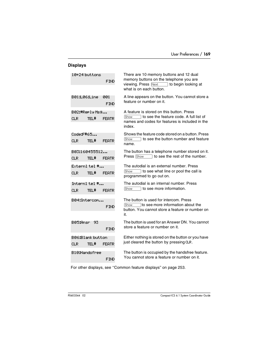Nortel Networks 6.1 User Manual | Page 169 / 278