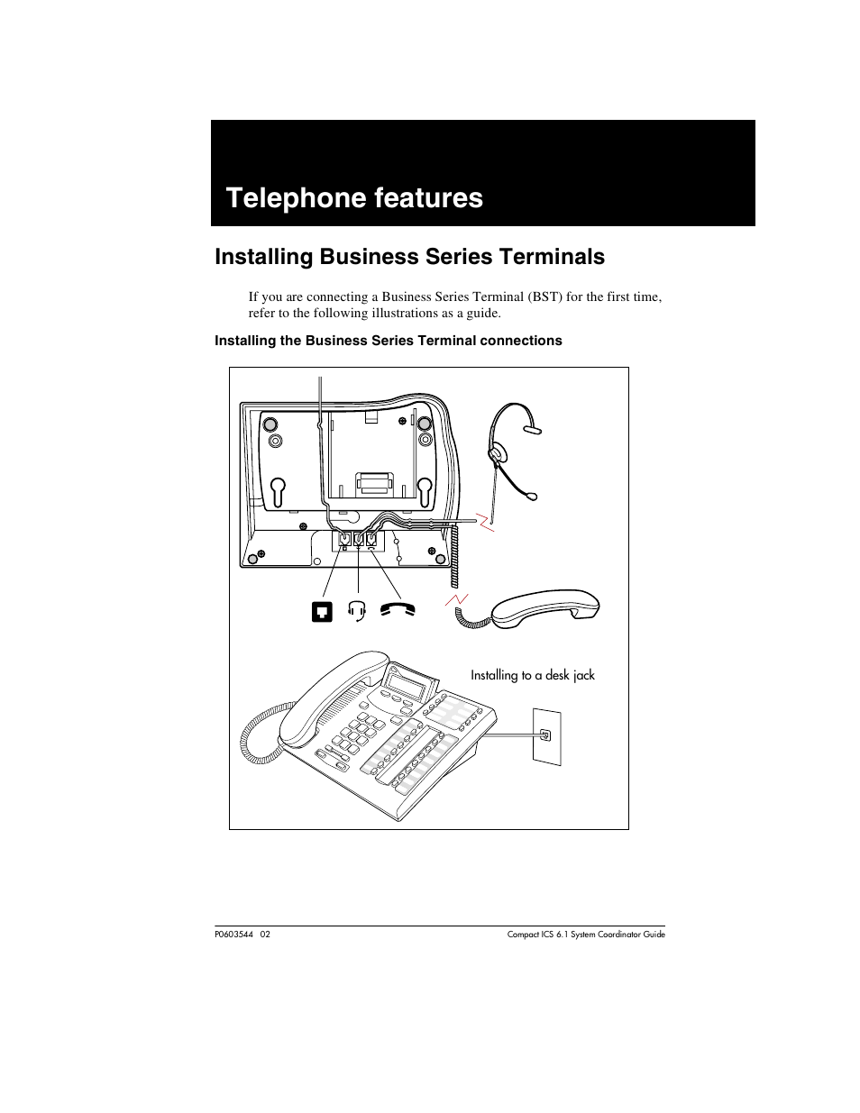 Telephone features, Installing business series terminals, Telephone features 195 | Installing business series terminals 195 | Nortel Networks 6.1 User Manual | Page 195 / 278